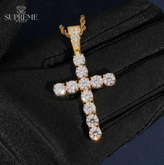 Eternal Iced Cross Pendant™ –6mm
