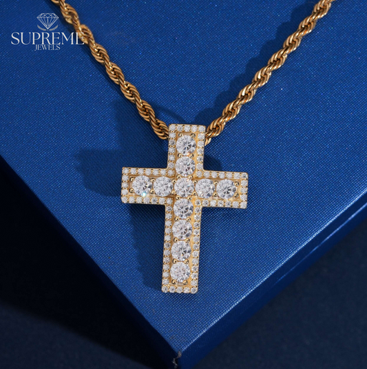 Crown Iced Cross Pendant™