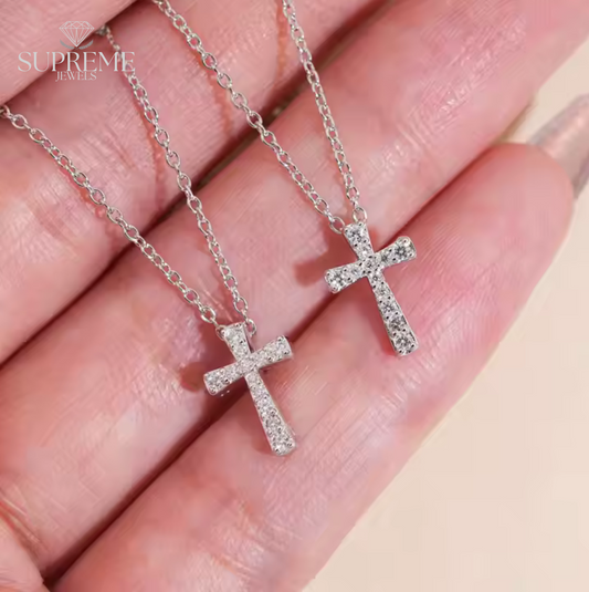 Iced Out Cross Moissanite Necklace™