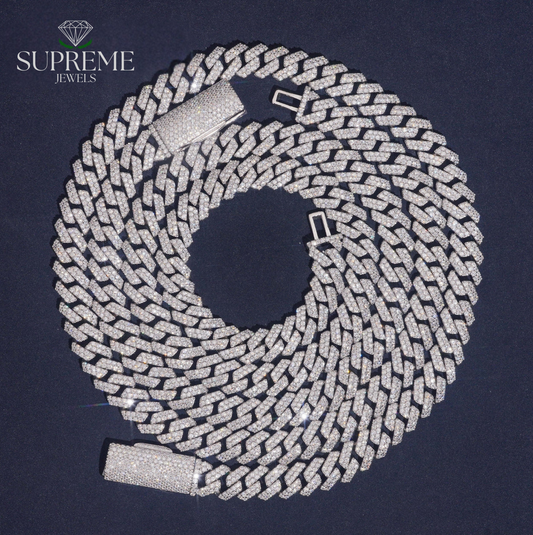 10mm Moissanite Cuban Link Chain – VVS