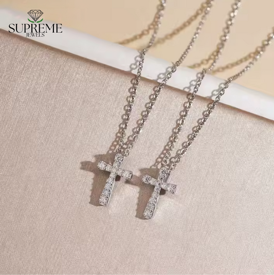 Iced Out Cross Moissanite Necklace™