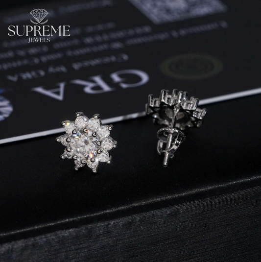 Flower Stud Earrings- 10mm