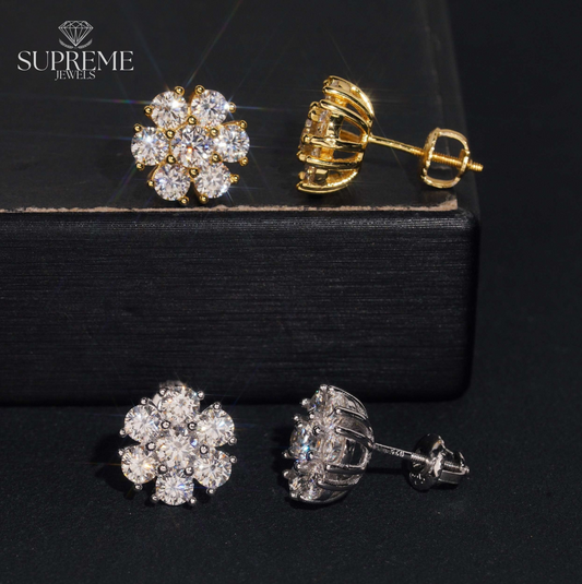 Cluster Stud Earrings – 8.8mm