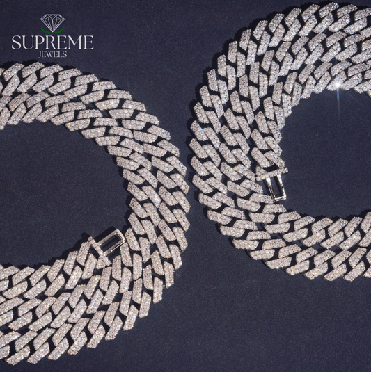 10mm Moissanite Cuban Link Chain – VVS
